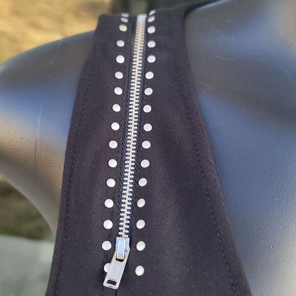 BRAND NEW LYNN RITCHE SILVER SLEVELESS STRAPPY ZIPPER DESIGN SHOULDERS DRESS - Picture 9 of 15